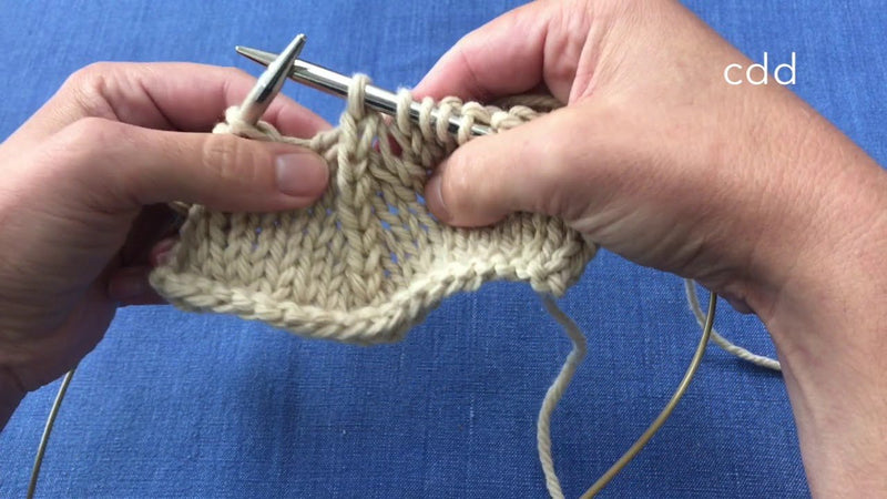 CDD (centred double decrease) – disminución doble centrada