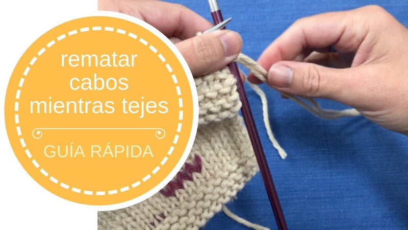Cómo rematar cabos mientras tejes