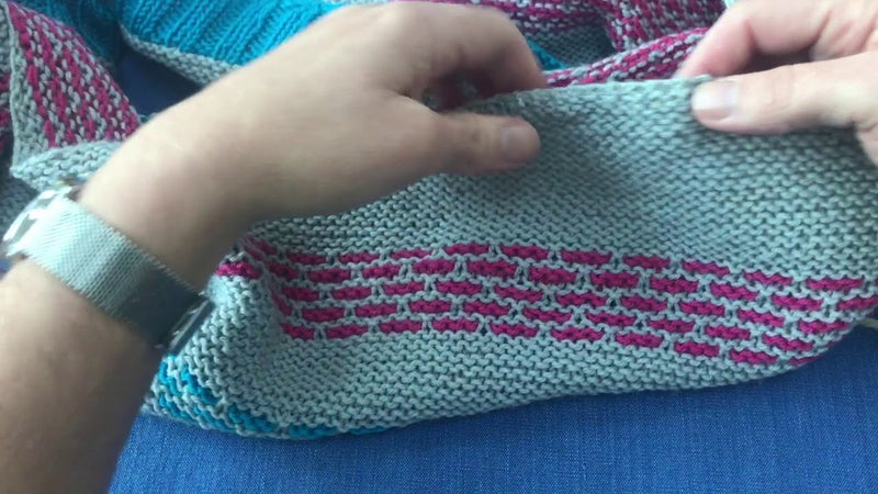 Garter tab cast on – Montaje de lengüeta de punto bobo (para chales)