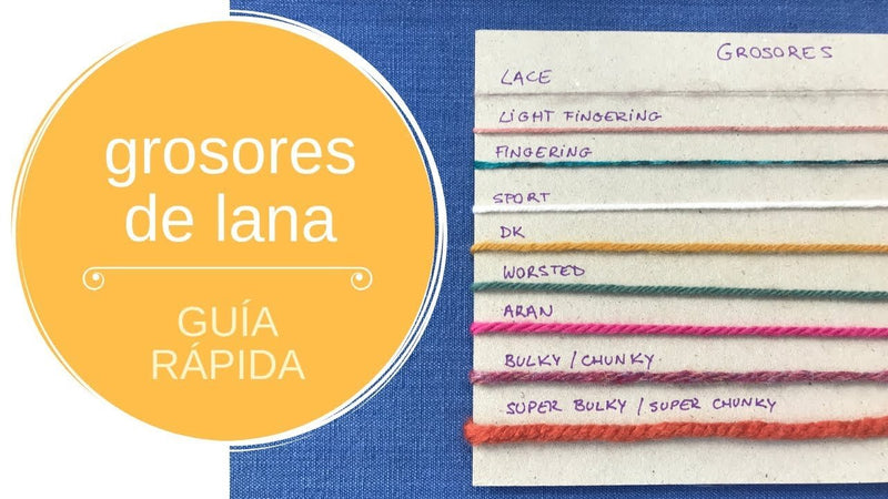 Grosores de lana – guía rápida