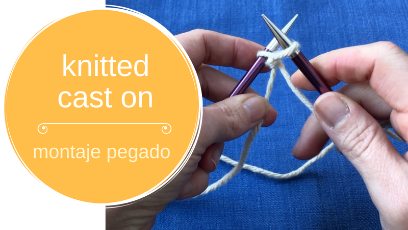 Knitted cast on – montaje pegado