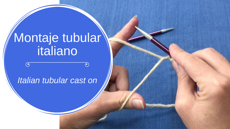 Italian / tubular cast on – montaje tubular italiano