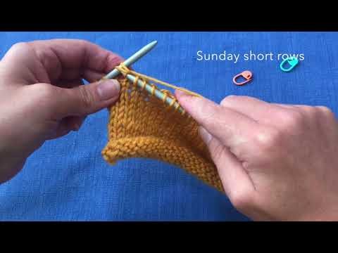 Sunday short rows – Vueltas cortas (método Sunday)