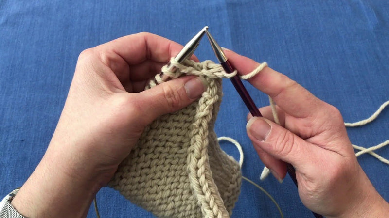 Three needle bind off – cierre de tres agujas