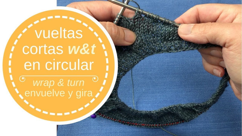 Vueltas cortas w&t (wrap & turn) (envuelve y gira) en circular