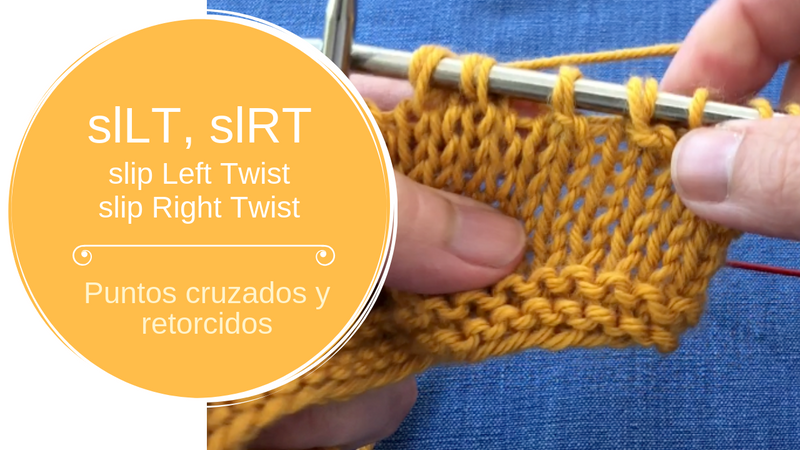 slLT (slip Left Twist) y slRT (slip Right Twist) – puntos cruzados y retorcidos